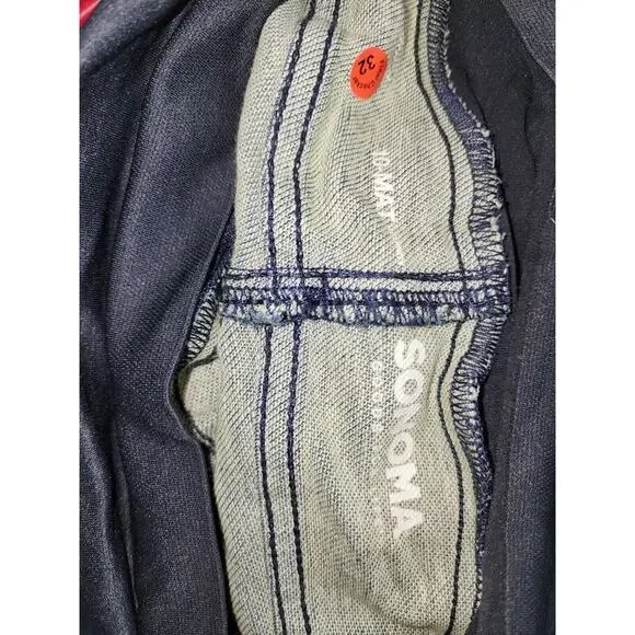 Sonoma Jeggings Maternity Size 10 Blue Jeans Pull On Over Belly Full Cover 1242 - Picture 6 of 8